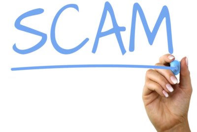scam written