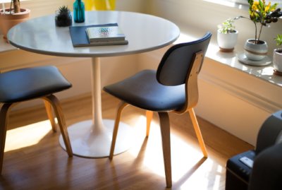Chairs and a table indoors