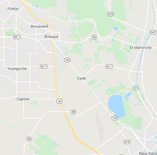 Cade Louisiana HVAC service area