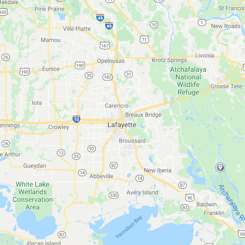 lafayette, louisiana map lafayette louisiana map