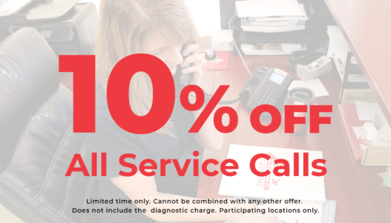 10% Off All Service Calls Special